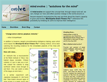 Tablet Screenshot of mindevolve.com